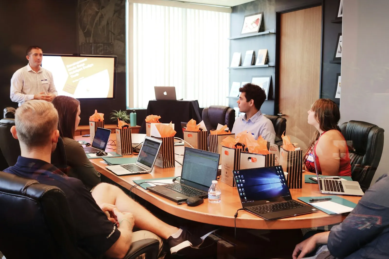 Strategy session mapping an AI implementation plan across team workflows.